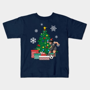 Kojiro Hyuga Around The Christmas Tree Captain Tsubasa Kids T-Shirt